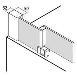 Kermi Duschkabine Nica Gleittür 2T Festfeld H2L 1500x1200x22mm ESG Klar 6mm Silber... KERMI-NIH2L12015VPK 4051484571841 (Abb. 1)
