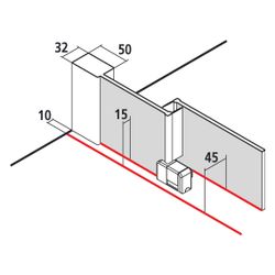 Kermi Walk-In Wall Nica Gleittürsegment J2L 2000x1400x32mm ESG Klar 6mm Silber Hoc... KERMI-NIJ2L14020VPK 4051484572442 (Abb. 1)