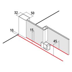 Kermi Walk-In Wall Nica Gleittürsegment J2L 2000x1400x32mm ESG Klar 6mm Silber Hoc... KERMI-NIJ2L14020VPK 4051484572442 (Abb. 1)
