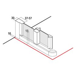 Kermi Duschkabine Nova 2000 Eckeinstieg 2T Gleittür Halbteil ED2 1850x900x30mm Ker... KERMI-N2ED20901811K 4046383213602 (Abb. 1)