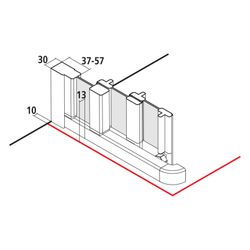 Kermi Duschkabine Nova 2000 Eckeinstieg 3T Gleittür Halbteil ED3 1850x800x30mm Ker... KERMI-N2ED30801811K 4046383214173 (Abb. 1)