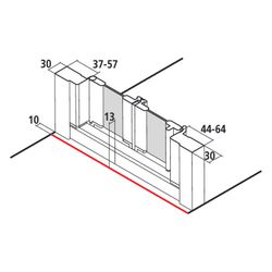 Kermi Duschkabine Nova 2000 Falttür FTD 1850x900x30mm Kerolan Fontana 3mm Silber M... KERMI-N2FTD0901811K 4046383220082 (Abb. 1)