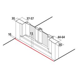 Kermi Duschkabine Nova 2000 Falttür FTD 1850x900x30mm Kerolan Fontana 3mm Silber M... KERMI-N2FTD0901811K 4046383220082 (Abb. 1)
