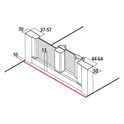 Kermi Duschkabine Nova 2000 Gleittür 2T Festfeld ST2 1850x1100x30mm Kerolan Fontan... KERMI-N2ST21101811K 4046383226572 (Abb. 1)