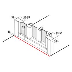 Kermi Duschkabine Nova 2000 Gleittür 3T Festfeld ST3 1850x900x30mm Kerolan Fontana... KERMI-N2ST30901811K 4046383228194 (Abb. 1)