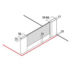 Kermi Seitenwand Nova 2000 TWD 1850x750x17mm Kerolan Fontana 3mm Silber Mattglanz ... KERMI-N2TWD0751811K 4046383230456 (Abb. 1)