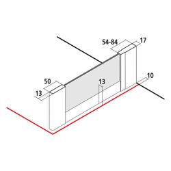 Kermi Seitenwand Nova 2000 TWD 1850x750x17mm Kerolan Fontana 3mm Silber Mattglanz ... KERMI-N2TWD0751811K 4046383230456 (Abb. 1)