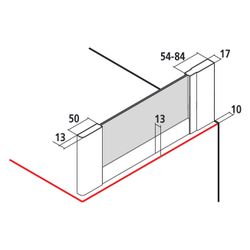 Kermi Seitenwand Nova 2000 TWD 1850x750x17mm Kerolan Fontana 3mm Silber Mattglanz ... KERMI-N2TWD0751811K 4046383230456 (Abb. 1)