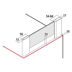 Kermi Seitenwand Nova 2000 TWD 1850x750x17mm Kerolan Fontana 3mm Silber Mattglanz ... KERMI-N2TWD0751811K 4046383230456 (Abb. 1)