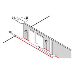 Kermi Duschkabine Pasa XP Pendeltür 1F mit Festfeld 1GL 2000x1100x31mm ESG SR Opac... KERMI-PX1GL11020VUK 4046383906368 (Abb. 1)