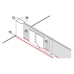 Kermi Duschkabine Pasa XP Pendeltür 1F mit Festfeld 1GL 2000x1100x31mm ESG SR Opac... KERMI-PX1GL11020VUK 4046383906368 (Abb. 1)