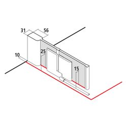 Kermi Duschkabine Pasa XP Pendeltür 1F mit Festfeld 1WL 2000x900x31mm ESG Klar 8mm... KERMI-PX1WL090201AK 4046383911690 (Abb. 1)