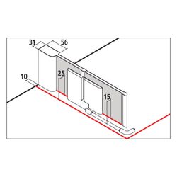 Kermi Duschkabine Pasa XP Eckeinstieg 2T Pendel-Falttür Festfeld Halbteil EPR 2000... KERMI-PXEPR090201PK 4046383917463 (Abb. 1)
