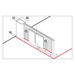 Kermi Duschkabine Pasa XP Eckeinstieg 2T Pendel-Falttür Festfeld Halbteil EPR 2000... KERMI-PXEPR090201PK 4046383917463 (Abb. 1)