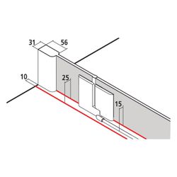 Kermi Duschkabine Pasa XP Viertelkreis Pendel Festfeld P55 1850x900x31mm ESG Klar ... KERMI-PXP55090181PK 4046383923068 (Abb. 1)