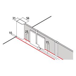 Kermi Duschkabine Pasa XP Pendeltür mit Festfeldern PTF 2000x1100x31mm ESG SR Opac... KERMI-PXPTF110201YK 4046383923594 (Abb. 1)