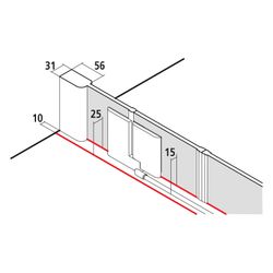 Kermi Duschkabine Pasa XP Pendeltür mit Festfeldern PTF 2000x1100x31mm ESG SR Opac... KERMI-PXPTF110201YK 4046383923594 (Abb. 1)