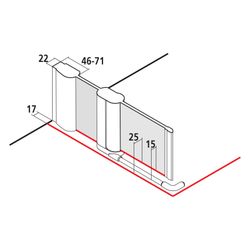 Kermi Duschkabine Pega Eckeinstieg 2T Pendel-Falttür Festfeld Halbteil EPR 2000x90... KERMI-PEEPR09020VAK 4051484543176 (Abb. 1)