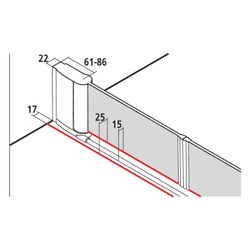 Kermi Duschkabine Pega Pendeltür PTD 2000x900x27mm ESG Klar 6mm Silber Hochglanz A... KERMI-PEPTD09020VAK 4051484551430 (Abb. 1)