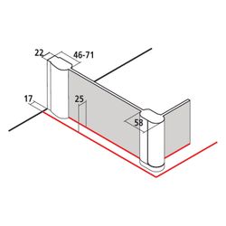 Kermi Walk-In Wall Pega beweglich Flügel TFL 2000x830x27mm ESG SR Arena C 6mm Silb... KERMI-PETFL08320VZK 4051484555322 (Abb. 1)
