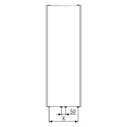 Kermi Verteo Plan senkrechter Flachheizkörper glatt Typ 10 1200x63x300mm, 398W b... KERMI-PSN101200301X3K 4051487527937 (Abb. 1)