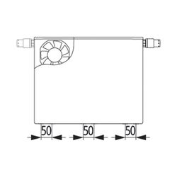 Kermi Plan-Vmulti x-flair x2 Wärmepumpenheizkörper Typ 22 Weiß Seidenglanz 605x1... KERMI-PTX2L0601401N1K 4063769359853 (Abb. 1)