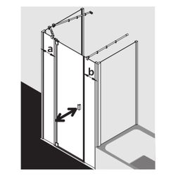 Kermi Duschkabine Raya Pendeltür 1F mit Festfeld 1AL 2000x1000x32mm ESG Klar 6mm S... KERMI-RA1AL10020VPK 4051484411529 (Abb. 1)