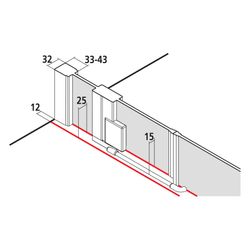 Kermi Duschkabine Raya Pendeltür 1F mit Festfeld 1AL 1850x1400x32mm ESG SR Opaco 6... KERMI-RA1AL140181UK 4051484412793 (Abb. 1)