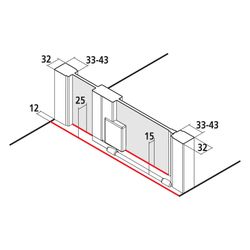 Kermi Duschkabine Raya Pendeltür 1F mit Festfeld 1GL 2000x1000x32mm ESG SR Opaco 6... KERMI-RA1GL10020VYK 4051484194866 (Abb. 1)
