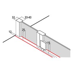 Kermi Duschkabine Raya Viertelkreis Pendel Festfeld P50 2000x800x32mm ESG Klar 6mm... KERMI-RAP5008020VPK 4051484203667 (Abb. 1)
