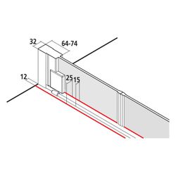 Kermi Pendeltür RAYA PTD 0780x 2000 GAK: 730-780 SIHG ESG Klar STR3... KERMI-RAPTD07820VBK 4051484845454 (Abb. 1)
