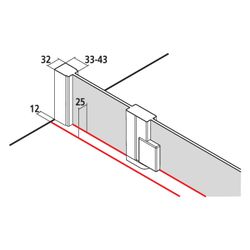 Kermi Duschkabine Raya Halbkreis Pendeltür Festfeld Z20 2000x900x32mm ESG Klar 6mm... KERMI-RAZ20090201PK 4051484387046 (Abb. 1)