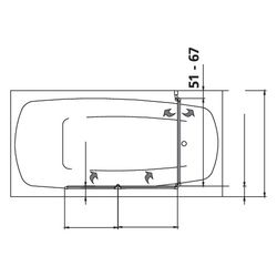 Kermi Badewannenaufsatz Vario 2000 Faltwand 3F FW3 1400x600x24mm Kerolan Perl 3mm ... KERMI-V2FW30601422K 4046383454029 (Abb. 1)