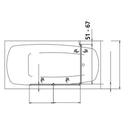 Kermi Badewannenaufsatz Vario 2000 Faltwand 3F FW3 1400x600x24mm Kerolan Perl 3mm ... KERMI-V2FW30601422K 4046383454029 (Abb. 1)