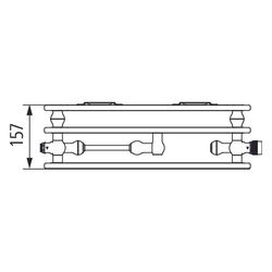 Kermi Plan-Vmulti therm-x2 Hygiene Flachheizkörper glatt Typ 30 705x157x1605mm, ... KERMI-PTX300701601N2K 4063769388310 (Abb. 1)