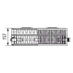 Kermi Plan-Vmulti therm-x2 Flachheizkörper glatt Typ 33 905x157x505mm, 1509W bei... KERMI-PTX330900501N1K 4063769373897 (Abb. 1)