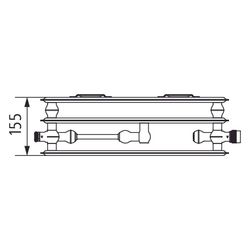 Kermi Profil-Vmulti therm-x2 Hygiene Flachheizkörper Typ 30 400x155x900mm, Multi... KERMI-FTX300400901N1K 4063769382837 (Abb. 1)