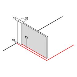 Kermi WALK-IN XB WIW 1200x 2000 BV: 1180-1200 SIHG ESG STR3 CLE... KERMI-XBWIW12020VDK 4051484857211 (Abb. 1)