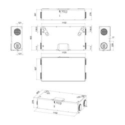 Kermi x-well F270 RE Wohnraumlüftungs. mit Enthalpie-WT, Ausführung rechts... KERMI-Y1102270006K 4037486824680 (Abb. 1)