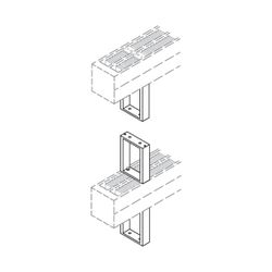 Kermi Bankkonsole Konvektor Länge 253mm Höhe 180mm für Typ KSN44, KSV44, KNN54, KNV54... KERMI-ZB00350008 4037486116143 (Abb. 1)