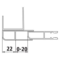 Kermi Kombiprofil Nova 2000 KPKKW, Weiß, 1850mm Höhe, 2535802... KERMI-ZDKPKKWN21852K 4046383458546 (Abb. 1)
