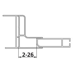 Kermi Kombiprofil Nova 2000 KPKSF, Silber Mattglanz, 2000mm Höhe, 2535878... KERMI-ZDKPKSFN22001K 4051484171065 (Abb. 1)
