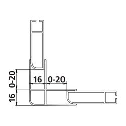Kermi Kombiprofil Nova 2000 KPKTW, Weiß, 1850mm Höhe, 2535893... KERMI-ZDKPKTWN21852K 4046383458997 (Abb. 1)
