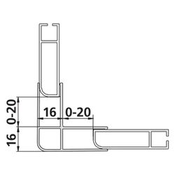 Kermi Kombiprofil Nova 2000 KPKTW, Weiß, 1850mm Höhe, 2535893... KERMI-ZDKPKTWN21852K 4046383458997 (Abb. 1)