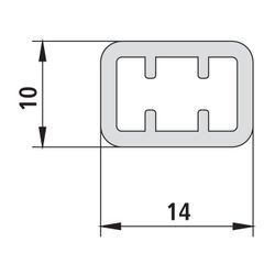 Kermi Rohr Liga RRVR1, Silber Mattglanz, 700mm, 2535892... KERMI-ZDRRVR1LI0701K 4051484410904 (Abb. 1)