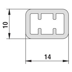 Kermi Rohr Liga RRVR1, Silber Mattglanz, 700mm, 2535892... KERMI-ZDRRVR1LI0701K 4051484410904 (Abb. 1)