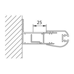 Kermi Stockverbreiterung Pega SVSVP, Silber Hochglanz, 1850mm Höhe, 2536061... KERMI-ZDSVSVPPE185VK 4051484498353 (Abb. 1)