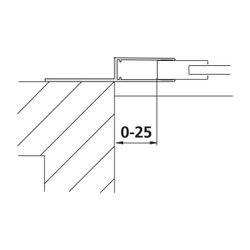 Kermi Wandanschlussprofil Nova 2000, WMPRO, 1850mm Höhe, Silber Mattglanz, 253613... KERMI-ZDWMPRON21851K 4046383461096 (Abb. 1)
