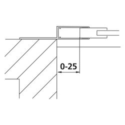 Kermi Wandanschlussprofil Nova 2000, WMPRO, 1850mm Höhe, Silber Mattglanz, 253613... KERMI-ZDWMPRON21851K 4046383461096 (Abb. 1)