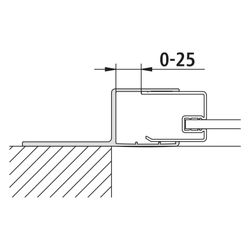 Kermi Wandanschlussprofil Liga, WMPR1, 2000mm Höhe, Silber Mattglanz, 2536121... KERMI-ZDWMPR1LI2001K 4051484951292 (Abb. 1)